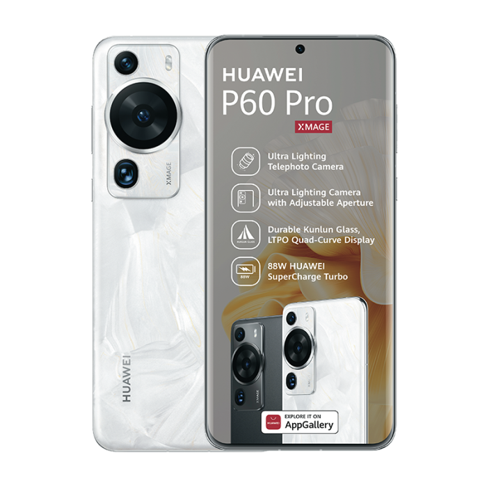  HUAWEI P60 Pro Dual SIM 8GB + 256GB Global Model MNA-LX9  Factory Unlocked (Pearl) : Cell Phones & Accessories