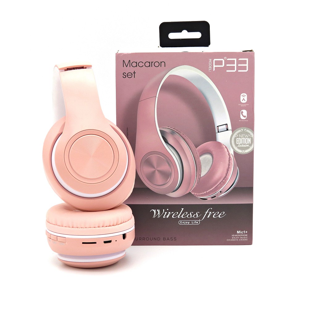 Macaron Set P33 Bluetooth Headphones Edge Store Ecommerce