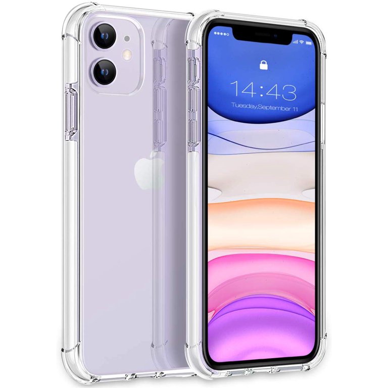 iPhone Shockproof Clear Case with Soft TPU Bumper Cover Case