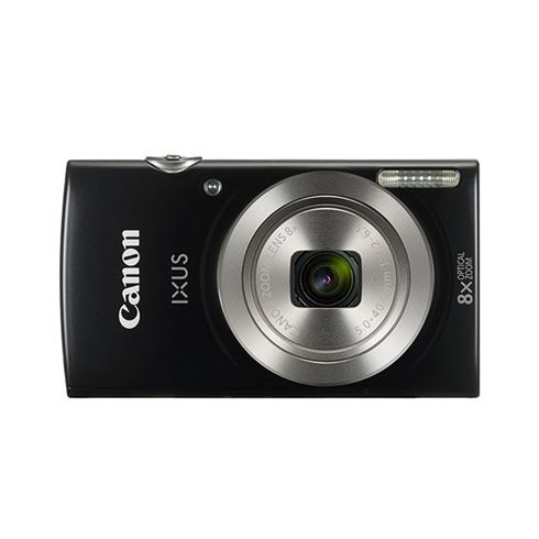 Canon Camera IXUS 185 Black - Wrist Strap WS-800, Battery Pack NB-11L, Battery C