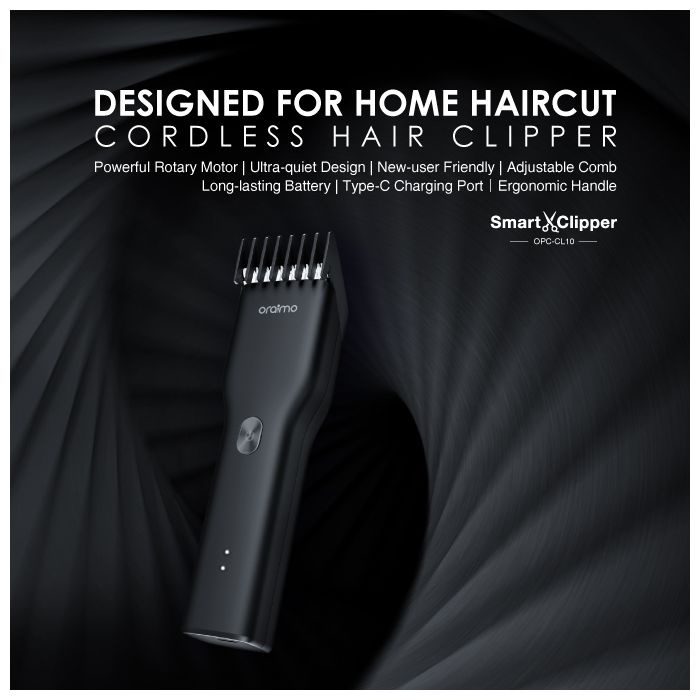 oraimo SmartClipper Cordless Hair Clipper With 1 Guided Comb