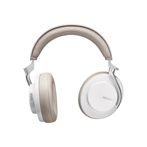 Shure AONIC 50 Bluetooth Over-Ear Headphones, Noise-Canceling White, SBH2350-WH