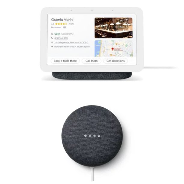 Google_Nest Hub 7” Smart Display (2nd Gen) Google_Assistant + Nest_Mini Speaker 