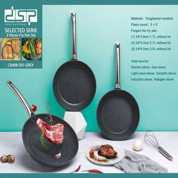DSP cookware set of 3 Pcs, CA008-S01