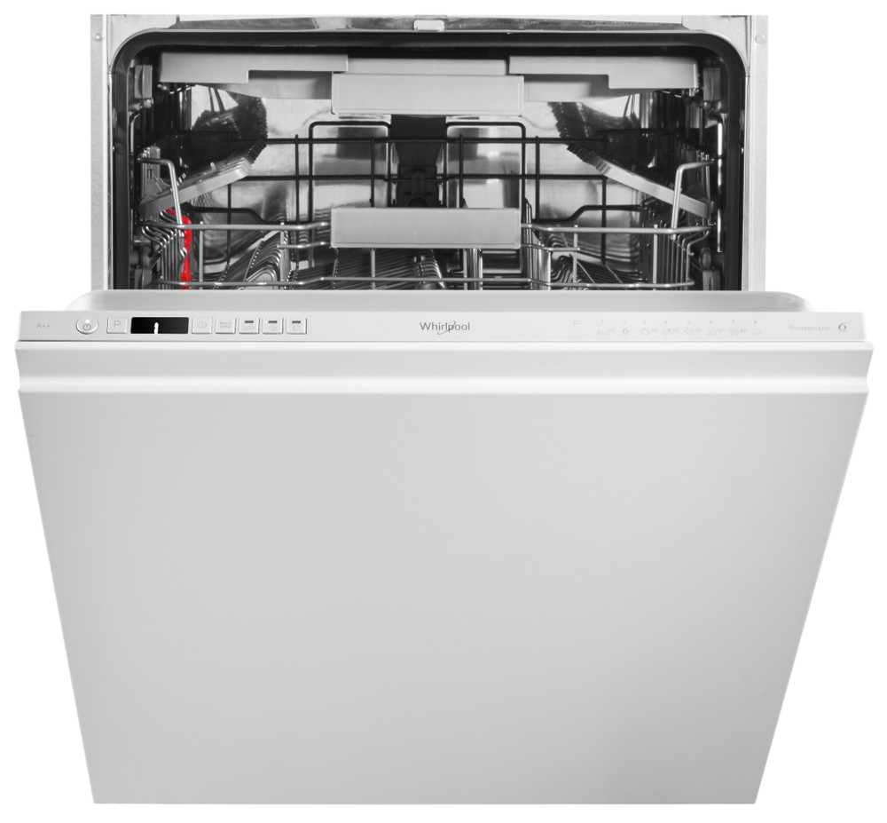 Whirlpool integrated dishwasher: silver colour, full size - WIC 3C26 PF SA