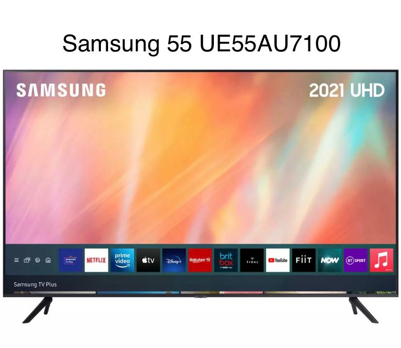 Samsung 55 Inch UE55AU7100 Smart 4K Crystal UHD HDR TV