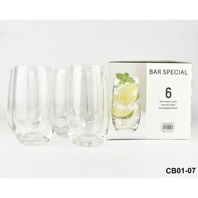 Glass Cups 6pcs